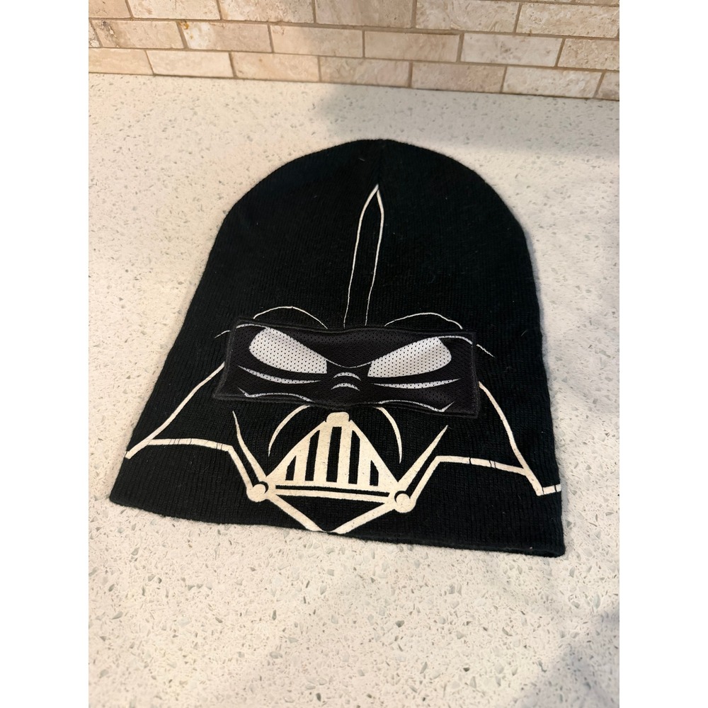 Star Wars Darth Vader Black Knit Beanie Hat Mask